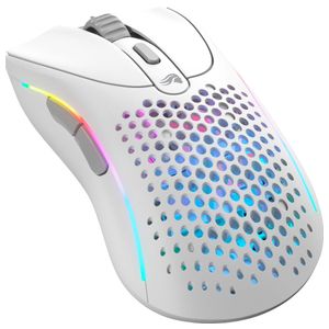 Glorious - Model D 2 Wireless Optical RGB Gaming Mouse with 6 Programmable Buttons - Wireless - Matte White Product Image
