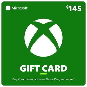 Microsoft - Xbox $145 Gift Card [Digital] Product Image