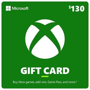 Microsoft - Xbox $130 Gift Card [Digital] Product Image