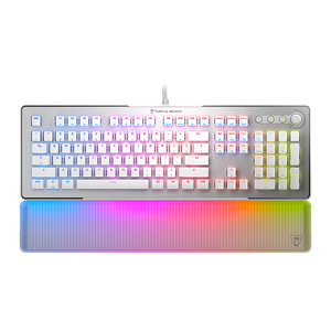 Turtle Beach - Vulcan II Max Full-size Wired Mechanical TITAN Switch Gaming Keyboard with RGB lighting and palm rest - White Product Image