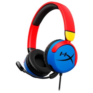 HyperX - Cloud Mini Wired Headset for PC, PS5, PS4, Xbox Series X|S, Xbox One, Nintendo Switch, Chromebook, and Mobile - Blue/Red/Yellow Product Image