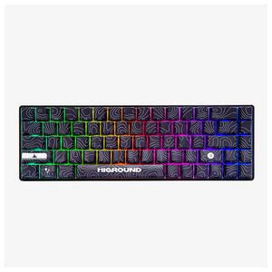 Higround - Performance 65 65% Wired Hall-Effect Linear Dynamic Actuation Switch Rapid Trigger Gaming Keyboard with RGB Lighting - Black Ice Product Image