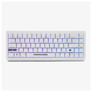 Higround - Summit 2.0 65 65% Wired Mechanical Lubed Dreamland Linear Switch Gaming Keyboard with RGB - Snow Stone Product Image