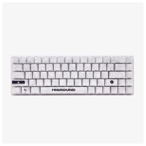 Higround - Basecamp 65 65% Wired Mechanical Lubed Flame Linear Switch Gaming Keyboard with RGB Backlighting - Snow Stone Product Image