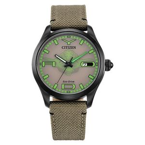 Mens Yoda Eco-Drive Beige Cordura Strap Watch Sand Dial Product Image