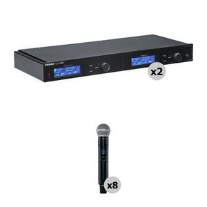 Shure SLXD4QDAN+ Kit with Two Quad-Channel Digital Product Image