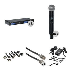 Shure SLXD4QDAN+ Kit with 3 Quad-Channel Digital W Product Image