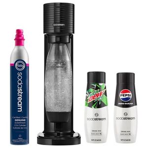 Gaia Sparkling Water Maker Starter Kit w/ 2 Bonus Flavors Black Product Image