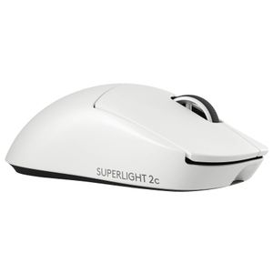 Logitech - PRO X SUPERLIGHT 2c LIGHTSPEED Lightweight Compact Wireless Optical HERO 2 Sensor 44 000 DPI Gaming Mouse - Wireless - White Product Image