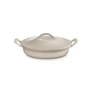 3.25qt Modern Heritage Cast Iron Round Braiser Brioche Product Image
