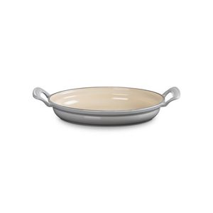 1.75qt Modern Heritage Cast Iron Oval Gratin French Gray Product Image