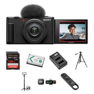 Sony ZV-1F VLOG CAMERA - BLACK/STARTER KIT Product Image
