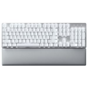 Razer - Pro Type Ultra Full Sized Wireless Mechanical Silent Linear Switch Keyboard with Plush Wrist Rest - Mercury Product Image