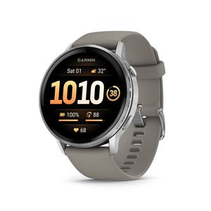 Venu 4 GPS Health & Fitness Smartwatch - 45mm Silver w/ Silver Gray Band Product Image
