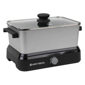 5qt Oblong Versatile Cooker w/ Tote Silver Product Image