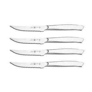 4pc 4" Serrated Stainless Steel Mignon Steak Knife Set Product Image
