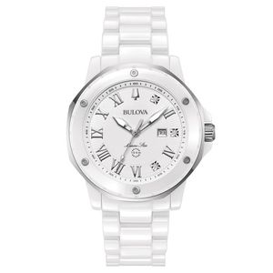 Ladies Marc Anthony Marine Star White Ceramic Watch White Dial Product Image