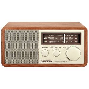 Sangean WR-11 AM/FM Wooden Cabinet Radio (Walnut) Product Image