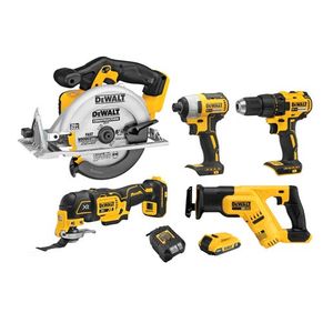 20V MAX Cordless Compact 5-Tool Combo Kit Product Image