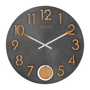 Flatiron Steel & Oak Wall Clock Product Image