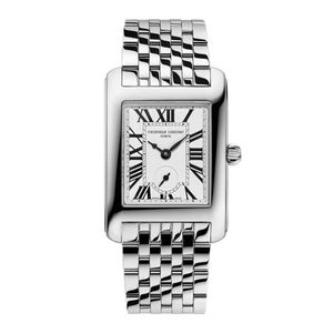 Ladies Classic CARREE Silver-Tone Stainless Steel Watch Silver Dial Product Image