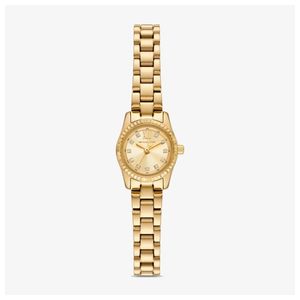 Ladies Mini Lexington Pave Gold-Tone Stainless Steel Watch Gold Dial Product Image