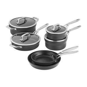 Motion 10pc Aluminum Hard Anodized Ceramic NS Cookware Set Product Image