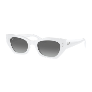 Ray-Ban Zena Bio-Based Sunglasses Polished White Snow/Grey Gradient Grey Gradient Polished White Snow Product Image
