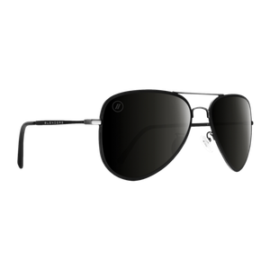 Blenders A Series Spider Jet Sunglasses Matte Black/Polarized Smoke Polarized Smoke Matte Black Stainless Steel/High Nickel Silver Product Image
