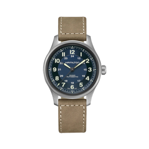 Hamilton Khaki Field Titanium Auto Brown Leather Strap Watch Product Image
