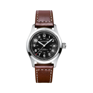 Hamilton Khaki Field Auto Brown Leather Strap Watch Product Image