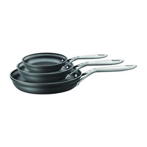 Motion 3pc Aluminum Hard Anodized Ceramic Nonstick Fry Pan Set Product Image