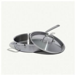 3.5qt Stainless Clad Saute Pan w/ Lid Stainless Handles Product Image
