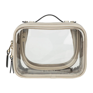 CALPAK Small Clear Cosmetics Case Stone Product Image