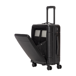 CALPAK Hue Front Pocket Carry-On Luggage Black Product Image