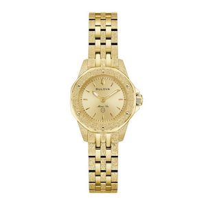 Ladies Marc Anthony Marine Star Gold-Tone Stainless Steel Watch Champagne Dial Product Image