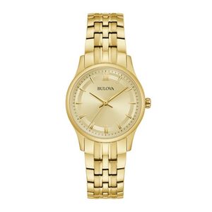 Ladies Corporate Exclusive Gold-Tone Stainless Steel Watch Champagne Dial Product Image
