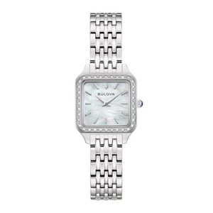Ladies Diamond Sutton Square Stainless Steel Watch Mother-of-Pearl Dial Product Image