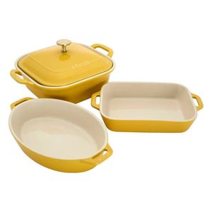 4pc Mixed Baking Dish Set, Citron Product Image