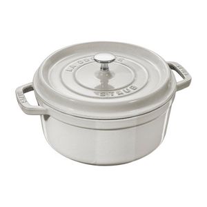 4qt Cast Iron Round Dutch Oven, White Truffle Product Image