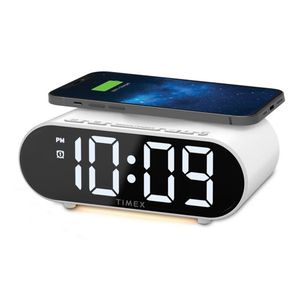 Dual Alarm Clock w/ Fast Wireless Charging and Nightlight Product Image