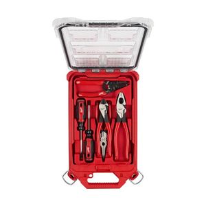 6pc Dipped Grip Cutting Pliers, Wire Stripper & Screwdrivers (USA) w/ PACKOUT Product Image