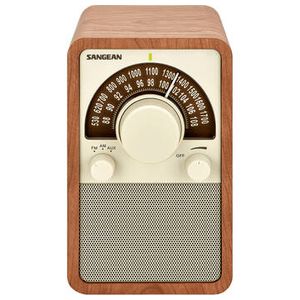 Sangean WR-15 AM/FM Tabletop Wooden Radio (Walnut) Product Image