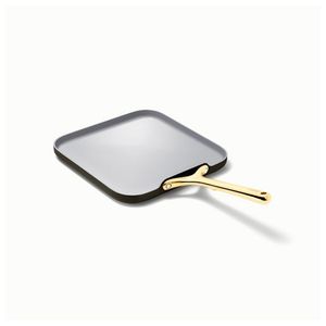11" Square Flat Griddle Pan Black/Gold Product Image