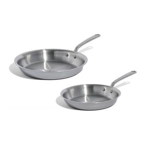 Stainless Clad 2pc Frying Pan Set w/ Stainless Handle - 10" & 12" Product Image