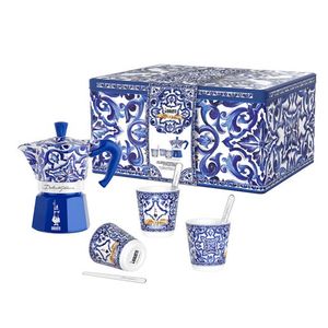 Moka Dolce & Gabbana Gift Set - 3 Cup Moka Blu Mediterraneo Product Image