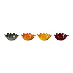 Set of 4 Mini French Oak Leaf Bowls, Multicolor Product Image