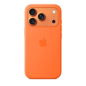 iPhone 17 Pro Silicone Case with MagSafe – Orange Product Image