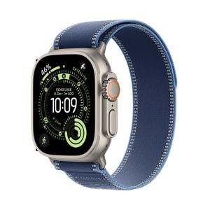 Apple Watch Ultra 3 GPS + Cellular 49mm Natural Titanium Case with Blue/Bright Blue Trail Loop - M/L Product Image