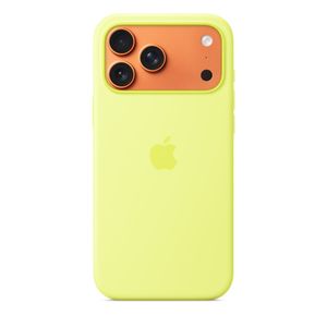 iPhone 17 Pro Max Silicone Case with MagSafe – Neon Yellow Product Image